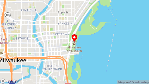 Google Map of 750 N. Lincoln Memorial Drive, Milwaukee, WI 53202