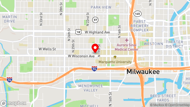 Google Map of 2000 W Wisconsin Ave, Milwaukee, WI 53233