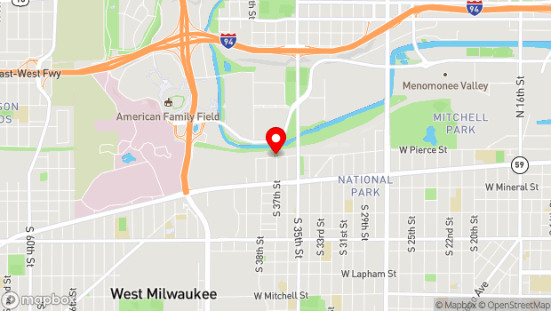 Google Map of 3700 W Pierce St, Milwaukee, WI 53214