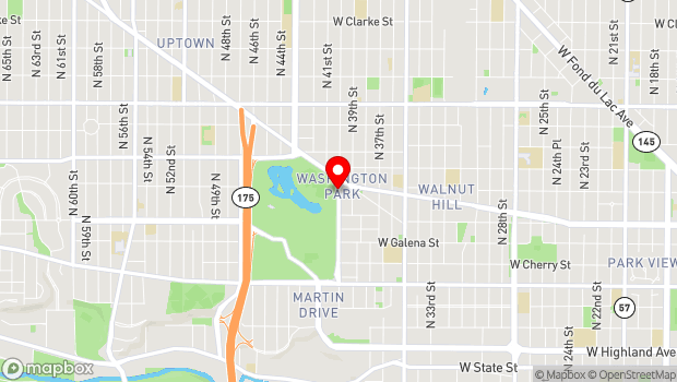 Google Map of 1859 N. 40th St., Milwaukee, WI 53208
