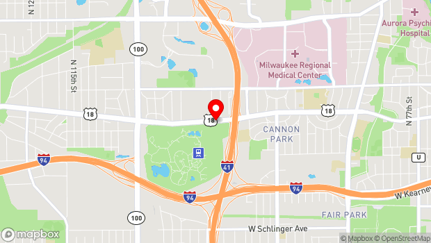 Google Map of 10001 W. Blue Mound Road, Wauwatosa, WI 53226